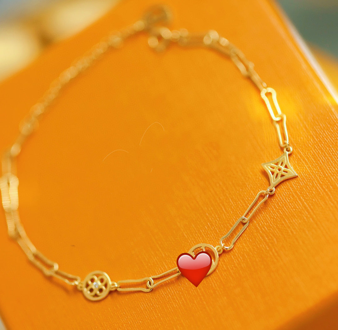 Vintage 18K Solid Gold Bracelet, Statement Diamond Bracelet