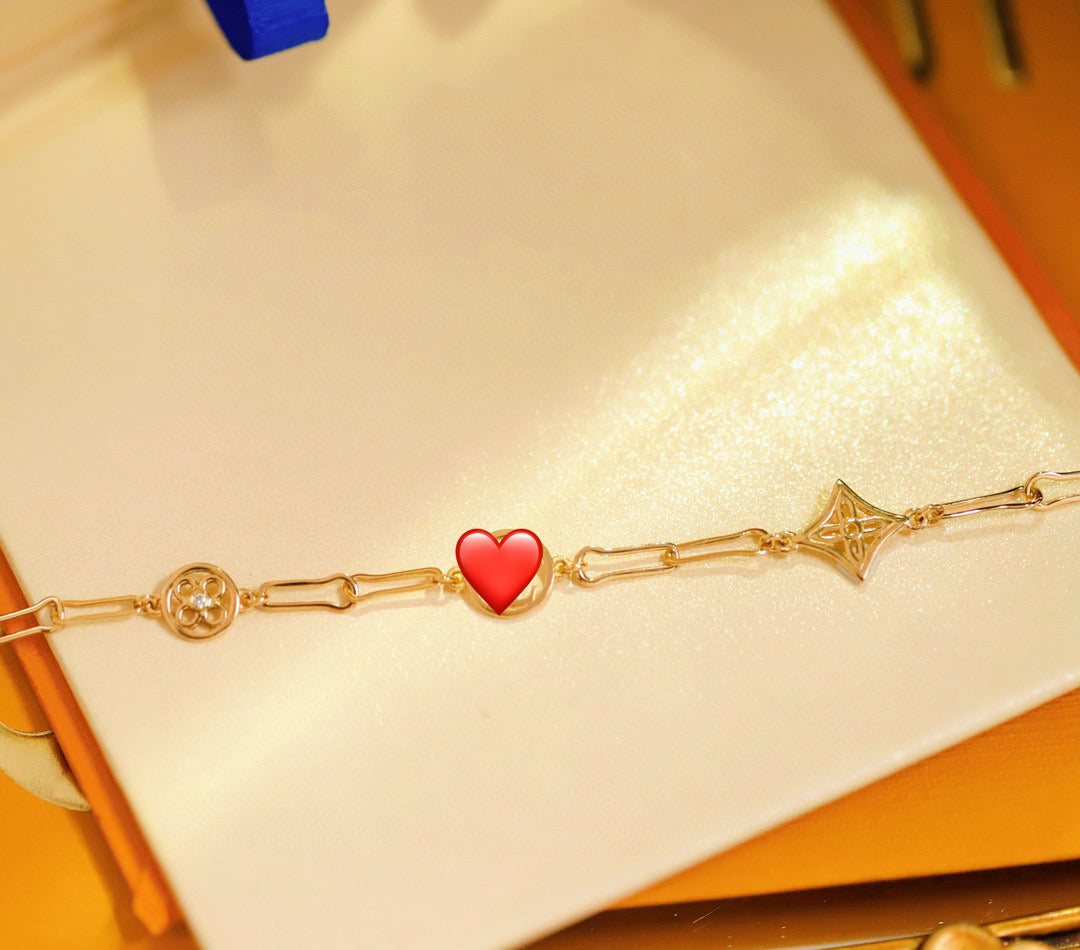 Vintage 18K Solid Gold Bracelet, Statement Diamond Bracelet