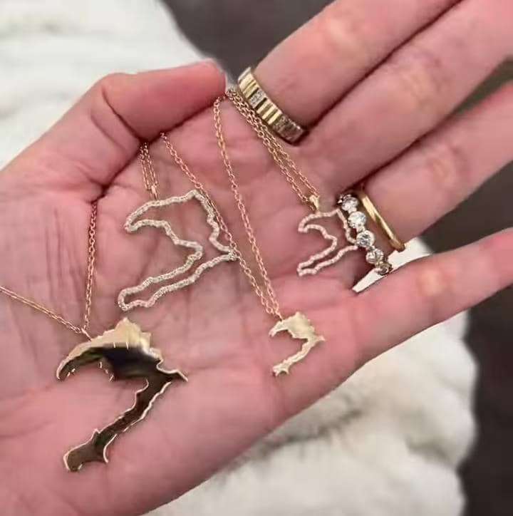 86， custom order 18K solid gold necklace