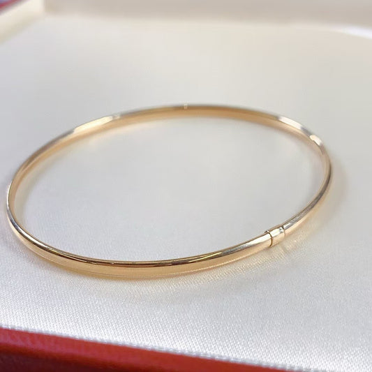 Custom order 18K solid gold bangle