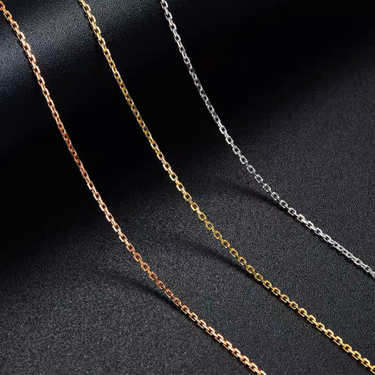 18K solid gold Chain necklace, 18K gold necklace