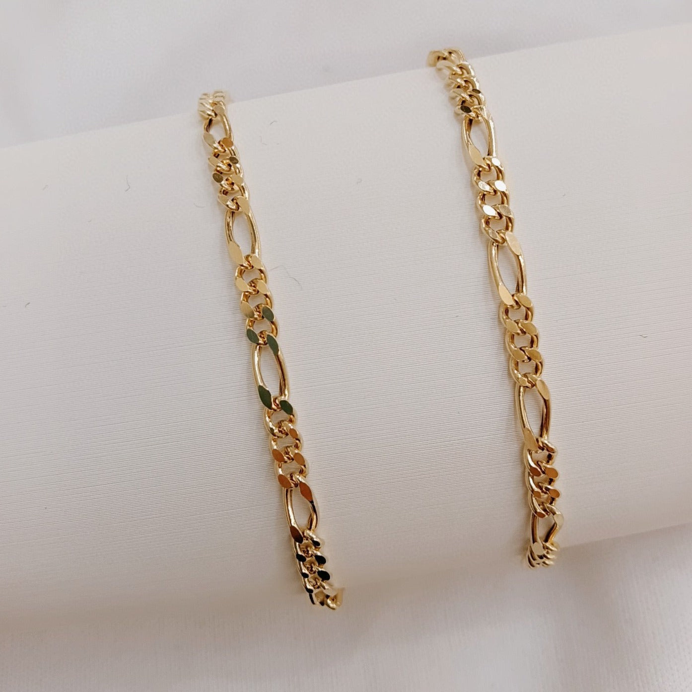 Art Deco 18K solid gold Cuban Chain Bracelet/Genuine 18K gold chain Bracelet/gift for her/lucky bracelet/ready to ship