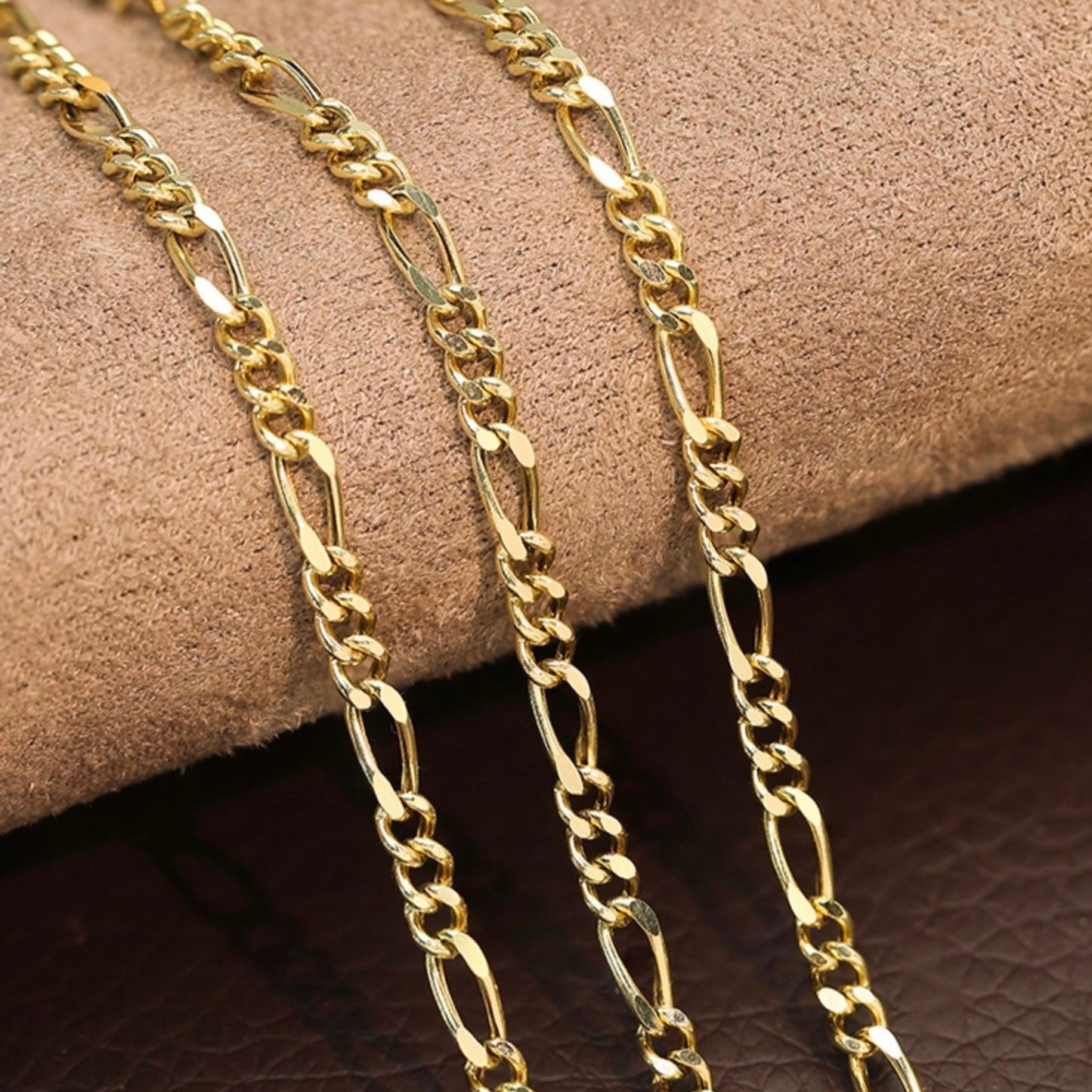 Art Deco 18K solid gold Cuban Chain Bracelet/Genuine 18K gold chain Bracelet/gift for her/lucky bracelet/ready to ship