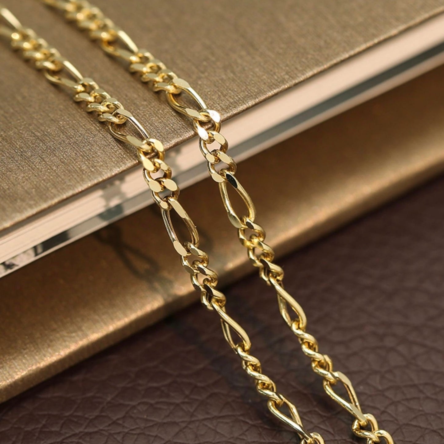 Art Deco 18K solid gold Cuban Chain Bracelet/Genuine 18K gold chain Bracelet/gift for her/lucky bracelet/ready to ship